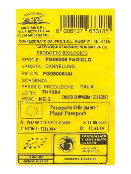 Semi di Fagiolo Cannellino Bio - 3