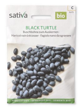 Semi di Fagiolo Nano da Sgranare - Black Turtle - 1