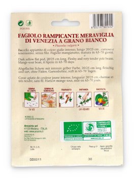Semi di Fagiolo Rampicante Meraviglia di Venezia - 30 g - 3