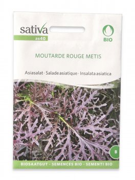 Semi di Insalata Asiatica Bio - Moutarde Rouge Metis - 1