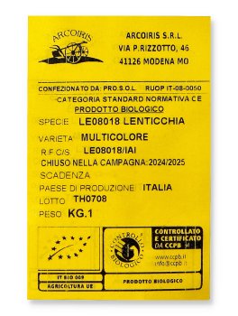Semi di Lenticchia Multicolore Bio - 3