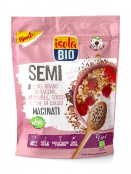 Semi di Lino, Grano Saraceno, Mandorle, Cocco e Fave di Cacao Macinati - 1
