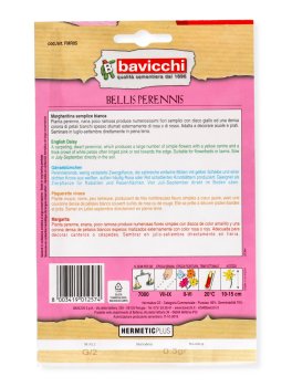 Semi di Margheritina Semplice Bianca - Bellis Perennis - 2