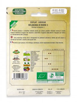 Semi di Melanzana Violetta Lunga di Rimini Bio - 4