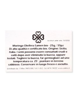 Semi di Moringa Oleifera Bio - 2