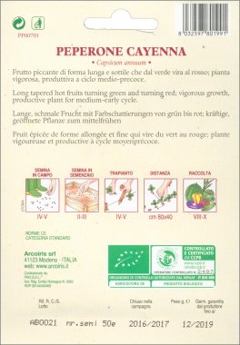 Semi di Peperoncino di Cayenna Bio - 3