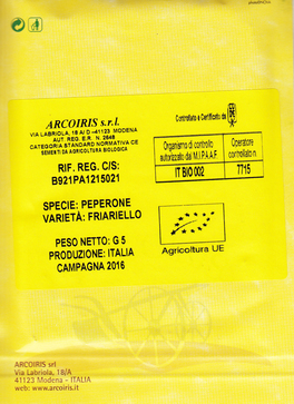 Semi di Peperone Friariello Bio - 3