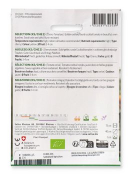 Semi di Pomodoro Ciliegia Mareile Giallo Bio - 2