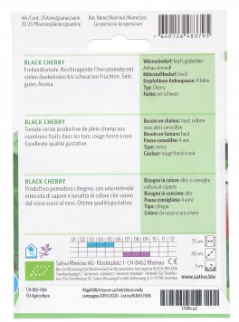 Semi di Pomodoro Ciliegino "Black Cherry" - 3