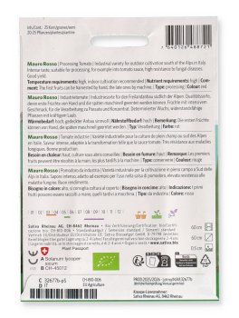 Semi di Pomodoro da Industria Mauro Rosso - 2