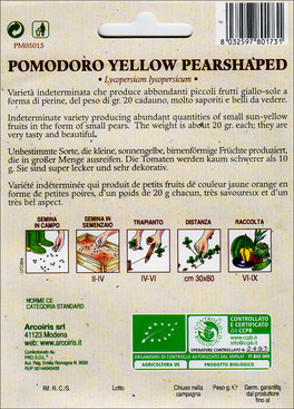 Semi di Pomodoro Perino Giallo - 2