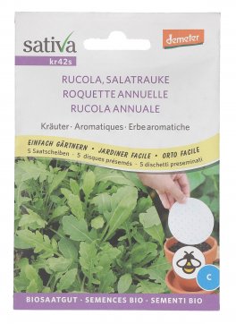 Semi di Rucola Annuale - 5 Dischetti  - kr42s - 1