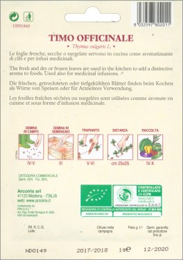 Semi di Timo Officinale - Bu100 - 2