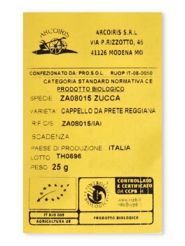 Semi di Zucca Cappello da Prete Reggiana Bio - 3