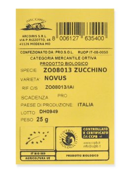 Semi di Zucchino Novus Bio - 3