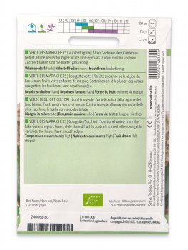 Semi di Zucchino Verde degli Orticoltori Bio - 2