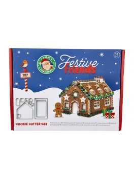 Set 10 Stampi per Creare la Tua Casetta di Biscotto - Festive Friends - 2