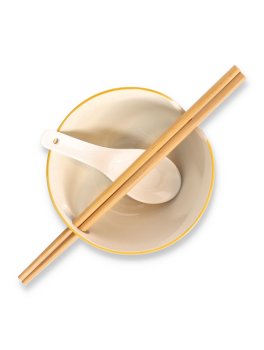 Set 2 Ciotole per Zuppa e Riso con Bacchette - 5