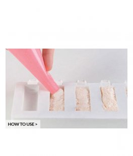 Set 2 Stampi in Silicone per Gelato - 10 Mini Pick - 3