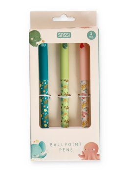 Set 3 Penne a Sfera Sassi Super Lab - Elefante, Dinosauro e Polpo - 1