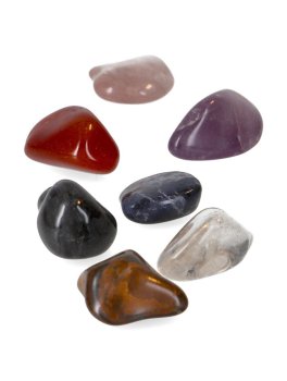 Set 7 Pietre Chakra Burattate per Energizzare l'Acqua - 2