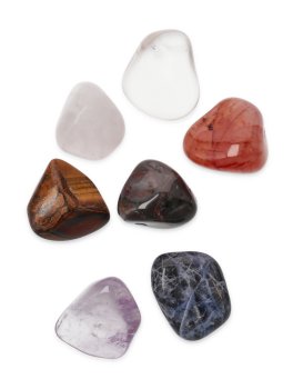Set 7 Pietre Chakra Burattate per Energizzare l'Acqua - 1