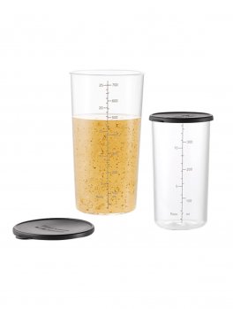 Set Bicchieri Bamix® in Vetro 400ml + 700ml con Coperchio - 2