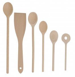 Set Cucchiai in Legno - 6 pezzi - 1