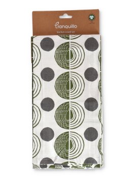 Set di 2 Strofinacci da Cucina in Cotone Bio - 1