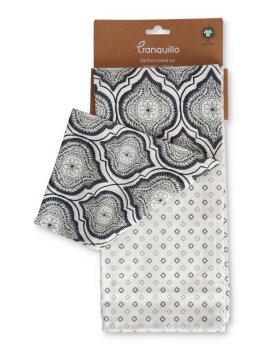 Set di 2 Strofinacci da Cucina in Cotone Bio - 3