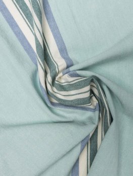 Set di 2 Strofinacci da Cucina in Cotone Bio - Righe Blu - 4