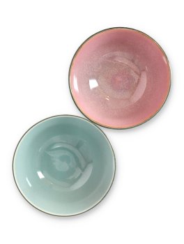 Set di 4 Ciotole in Gress Smaltato "Floral" - 3
