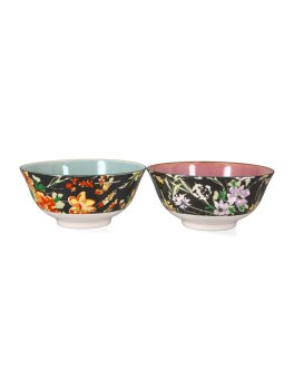 Set di 4 Ciotole in Gress Smaltato "Floral" - 1