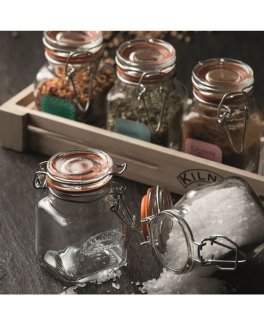 Set di barattoli per Spezie - Glass Clip Top Spice Jar Set - 4