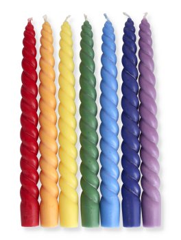 Set di Candele Attorcigliate 7 Chakra - 2