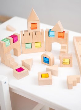 Set di Costruzioni in Legno Gem Blocks - 8