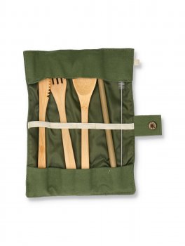 Set di Posate da Picknick in Bamboo - 3