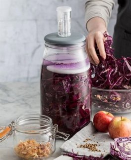 Set Fermentazione Kilner® - Coperchio in Silicone per Vasetti Kilner® 3 l - 7