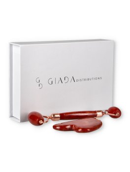 Set Gua Sha e Roller - Diaspro Rosso - 2