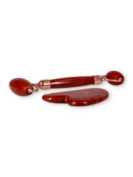 Set Gua Sha e Roller - Diaspro Rosso - 3