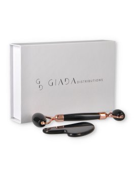 Set Gua Sha e Roller - Ossidiana - 2