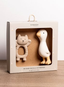 Set in Gomma Naturale Gatto e Papera - 4