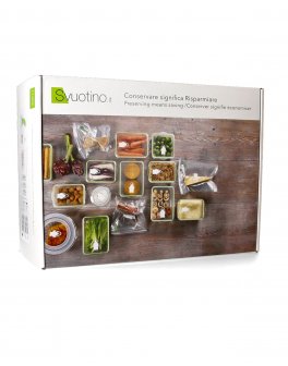 Set per il Sottovuoto Family Bianco -  "Svuotino" - 4