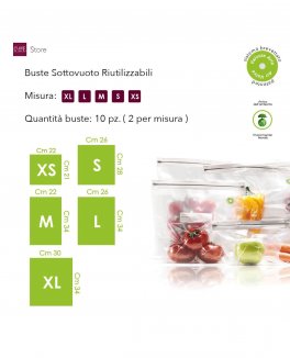Set per il Sottovuoto Family Bianco -  "Svuotino" - 8