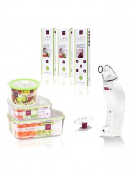 Set per il Sottovuoto Family Bianco -  "Svuotino" - 1