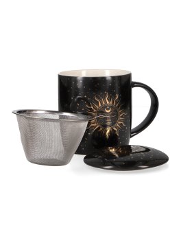 Set Tazza da Tè - Sole e Luna Nero - 3
