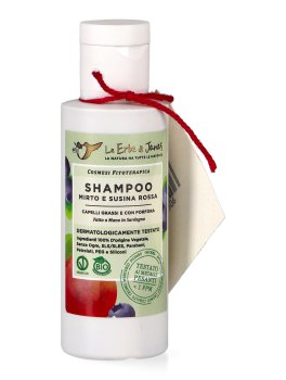 Shampoo Capelli Grassi e Forfora Mirto e Susina Rossa Bio - 1