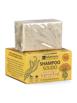 Shampoo Solido Purificante - Bardana Bio e Spirulina - 2