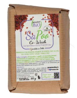 Shampoo Solido - Sapoo Co-Wash con Spirulina e gel ai Semi di Lino