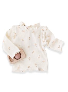 Shirt Maniche Lunghe con Volant Bimba - Rosehip - 1
